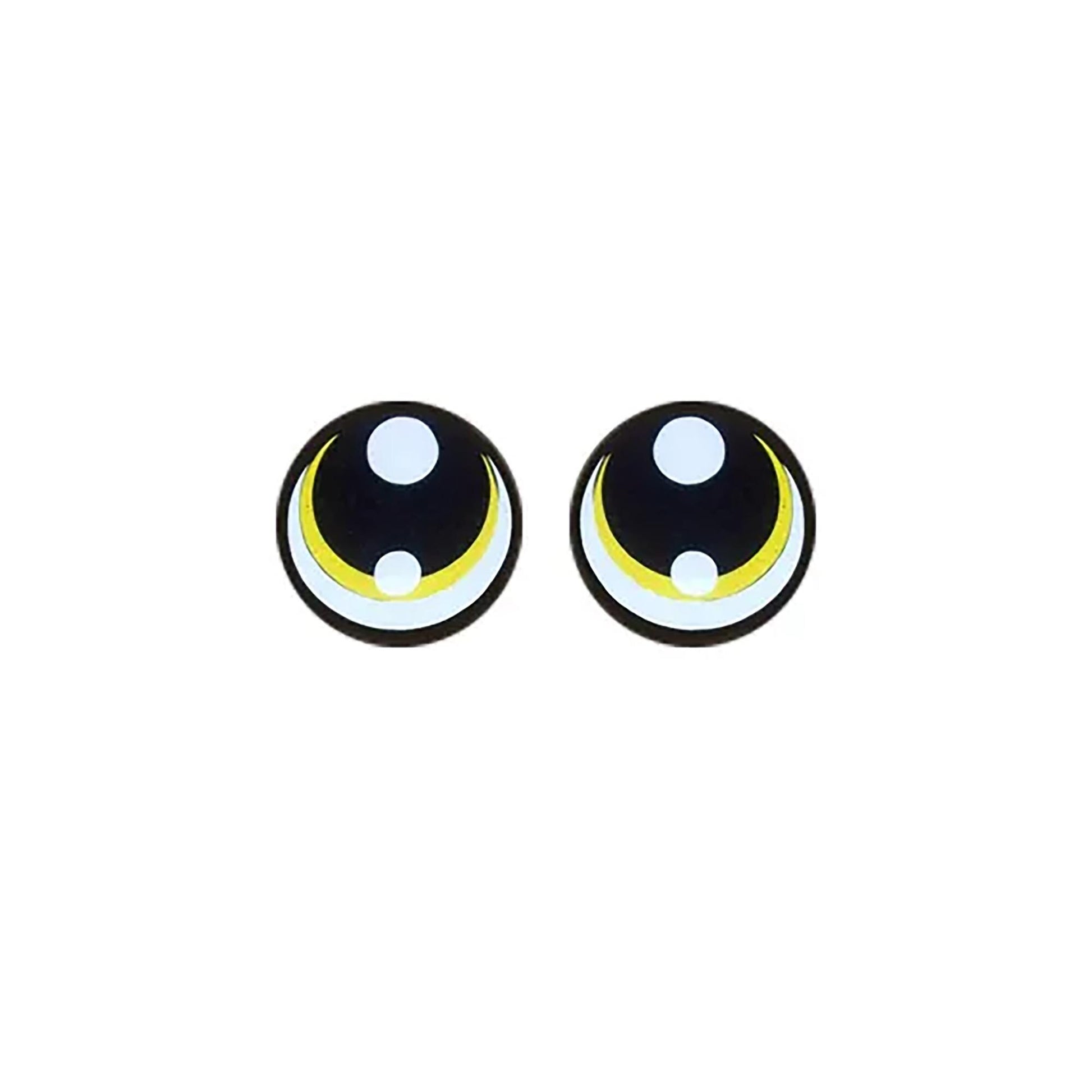 3 Pack of Round Felt Eyes for Amigurumi, Kawaii, Multiple Sizes Available