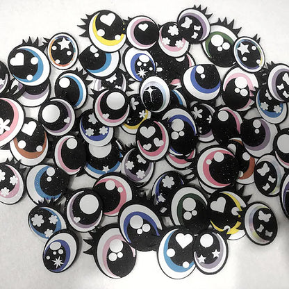 10 Pack of Random Felt Eyes for Crochet Plushies: Kawaii Amigurumi