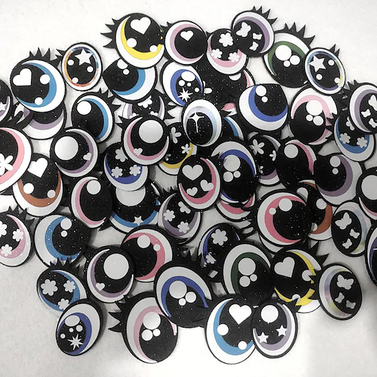 10 Pack of Random Felt Eyes for Crochet Plushies: Kawaii Amigurumi