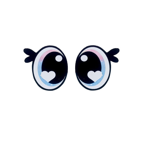 3 Pack of Pastel Glitter Felt Eyes for Amigurumi Multiple Sizes Available