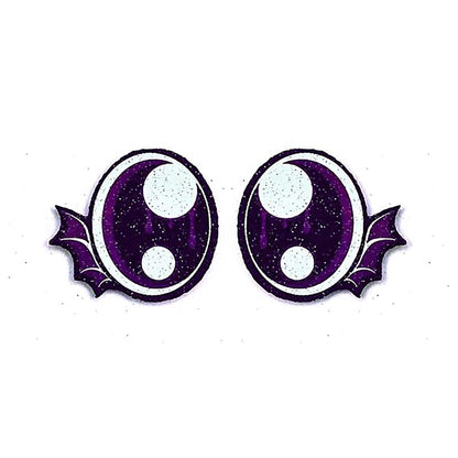 6 Pack of Halloween Bat Felt Eyes