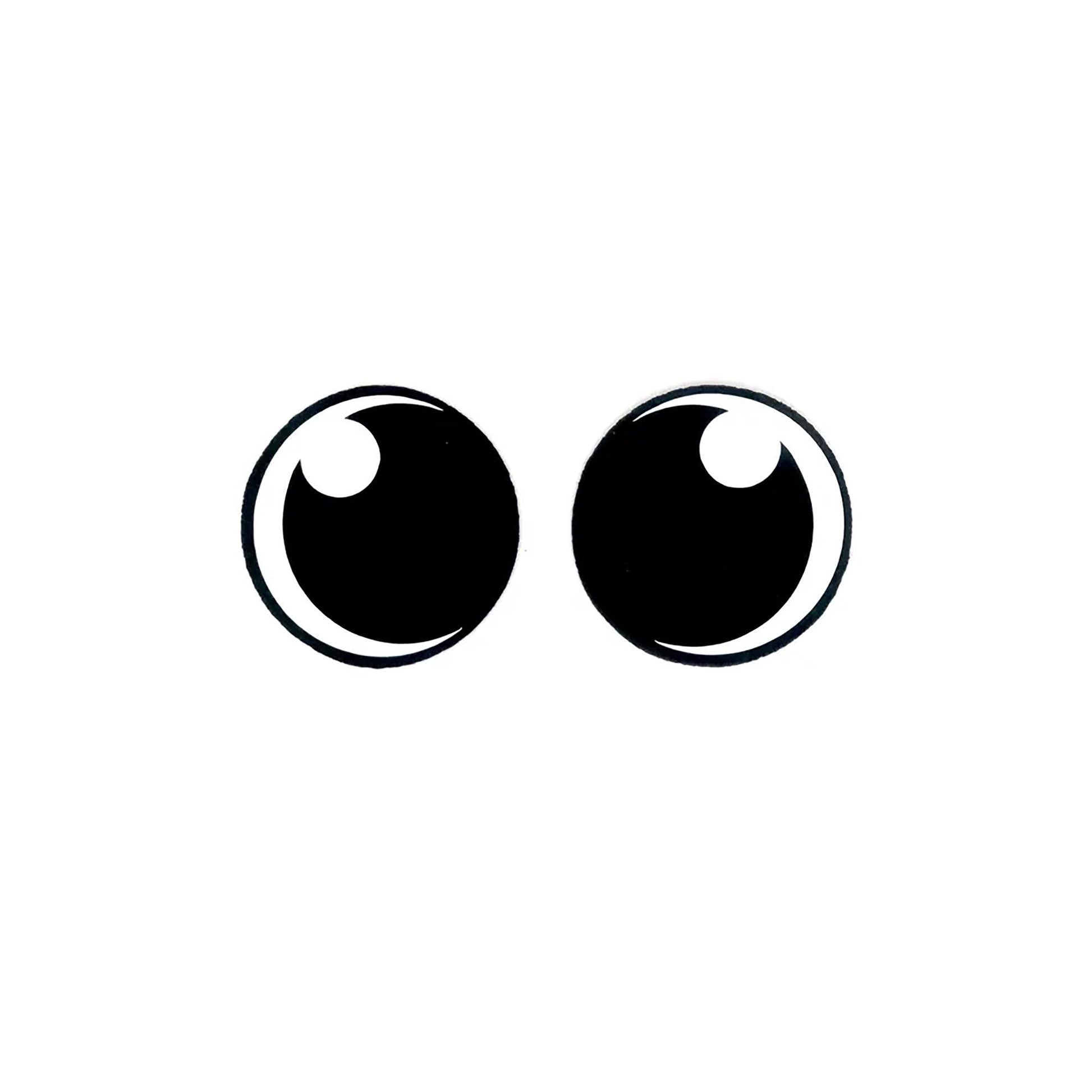 3 Pack of Round Kawaii Felt Eyes for Amigurumi Multiple Sizes Available