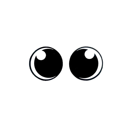 3 Pack of Round Kawaii Felt Eyes for Amigurumi Multiple Sizes Available