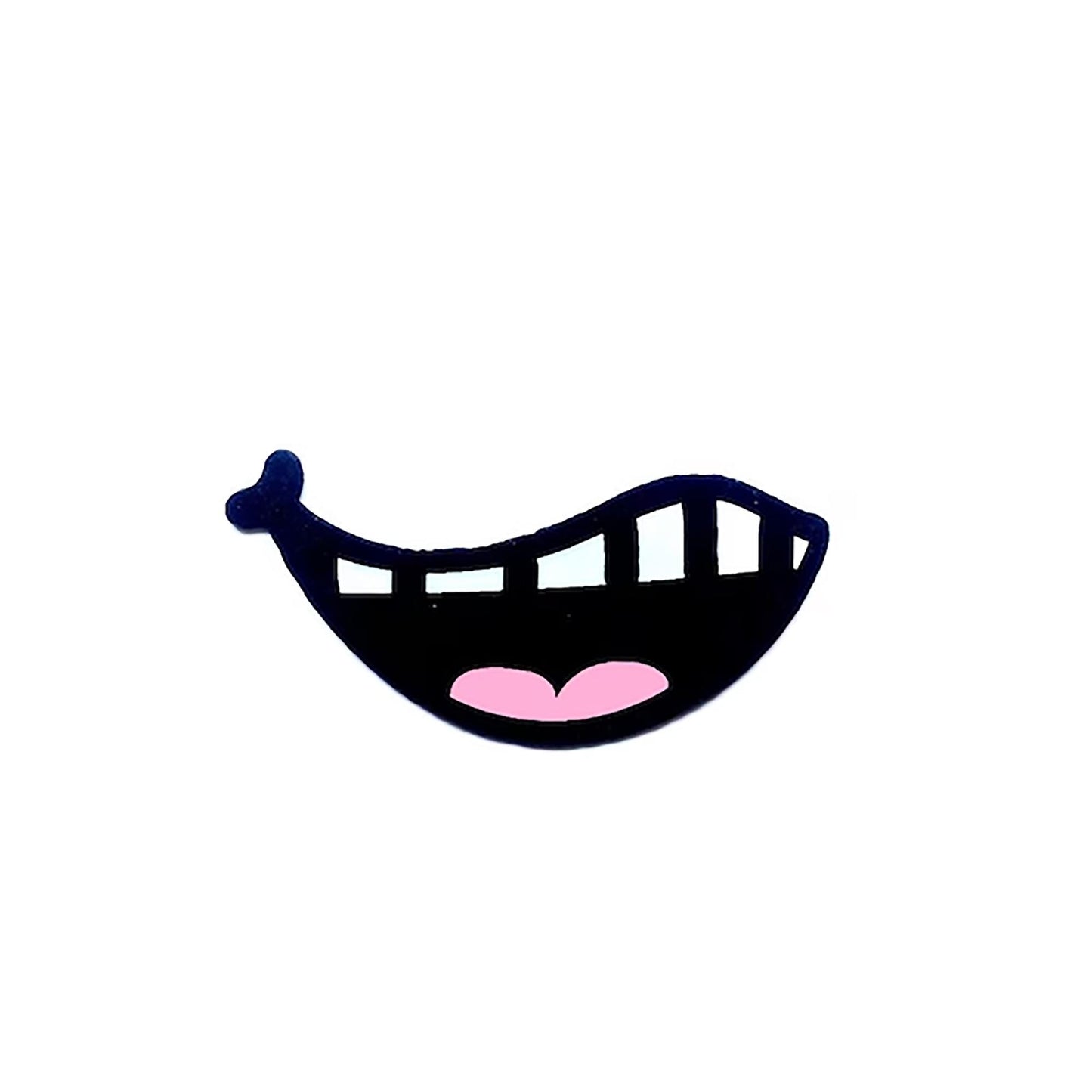 6 Pack Felt Smirks for Amigurumi, Smile, Pink Tongue, Teeth, Multiple Sizes Available