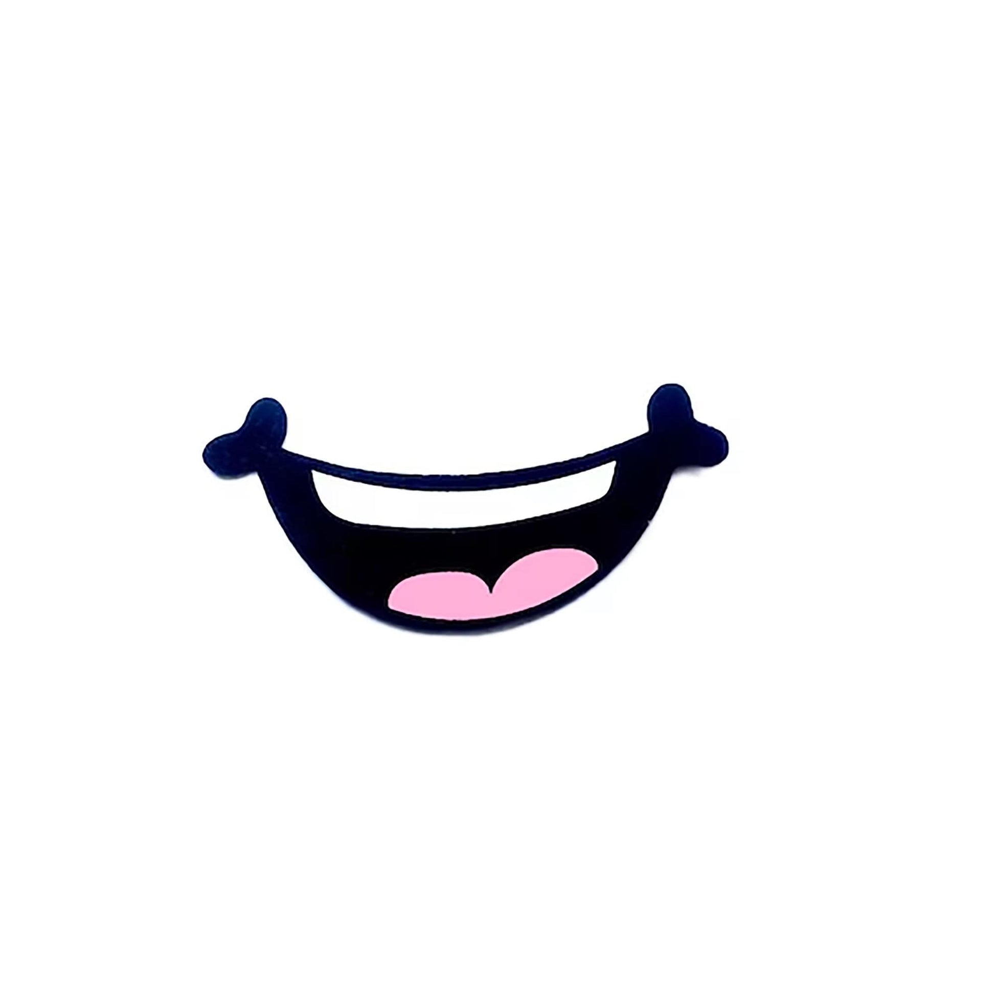 6 Pack Felt Smiles for Amigurumi, Pink Tongue, Teeth, Multiple Sizes Available