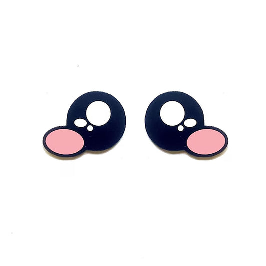 6 Pack of Kawaii Felt Eyes with Blush