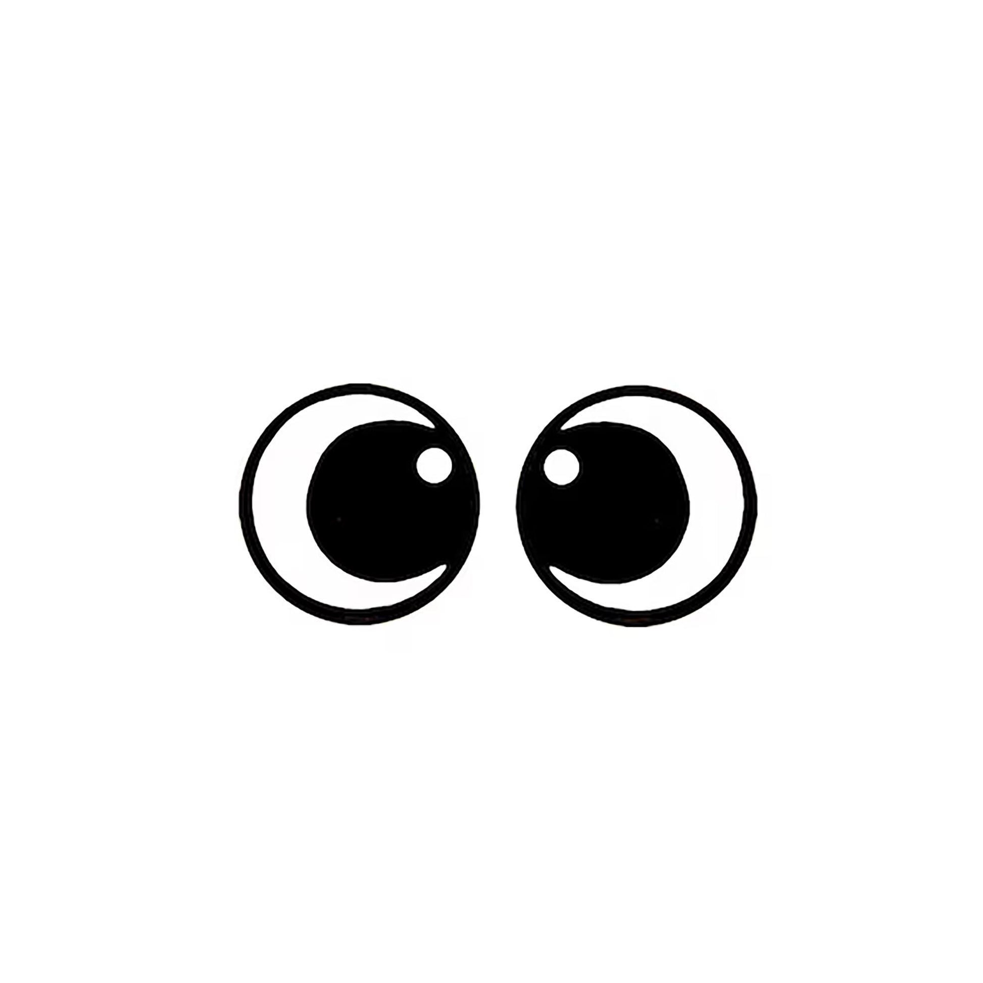 3 Pack of Round Kawaii Felt eyes for Amigurumi Multiple Sizes Available
