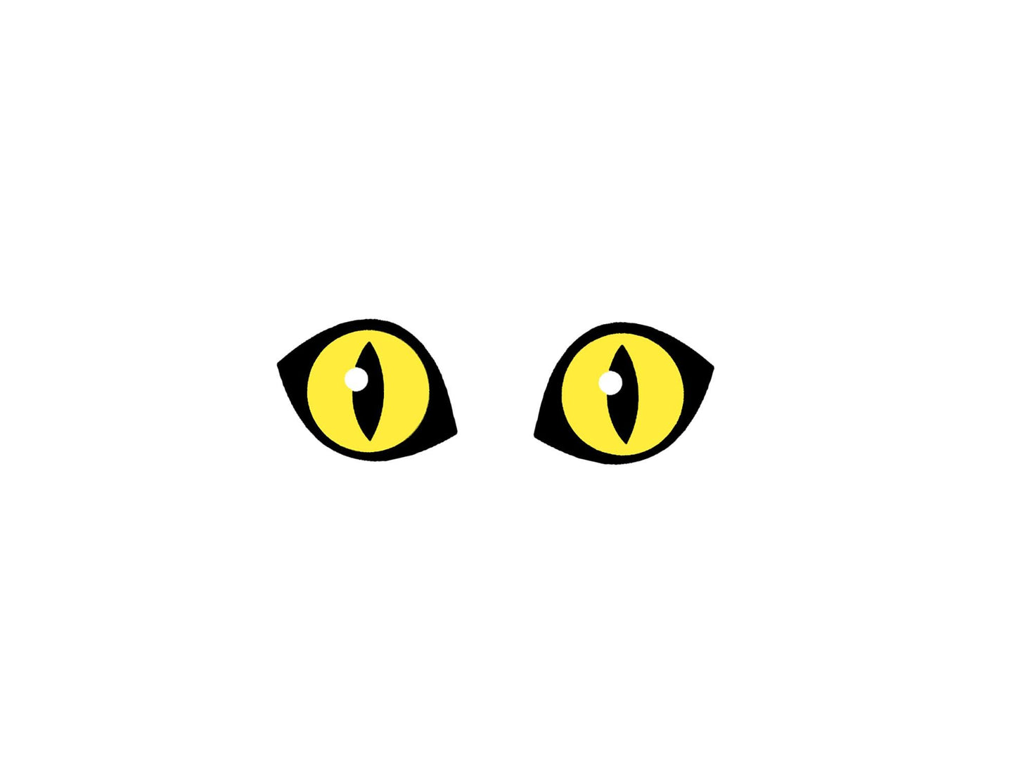 6 Pack of Cat Felt Eyes for Amigurumi, Halloween, Multiple Sizes Available