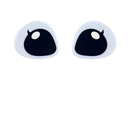 3 Pack of Felt Alien Faces for Amigurumi, Crochet, Plushie, Eyes, Crochet, Knit, Plushie, Face Set