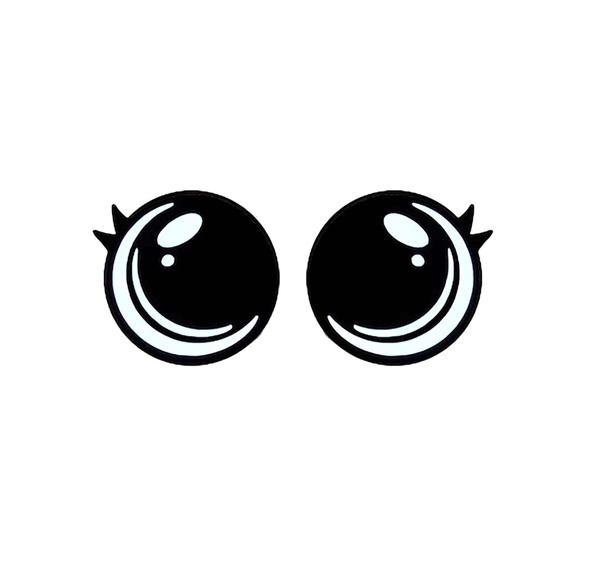 6 Pack of Round Kawaii Felt Eyes
