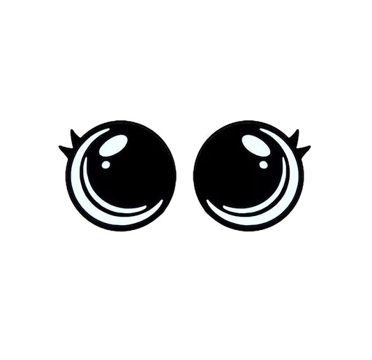 6 Pack of Round Kawaii Felt Eyes