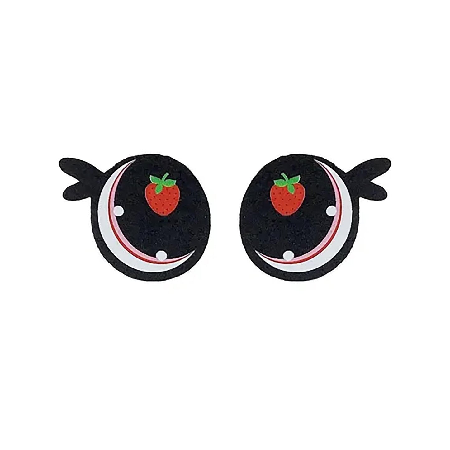 6 Pack of Strawberry Cow Felt Eyes for Amigurumi Multiple Sizes Available