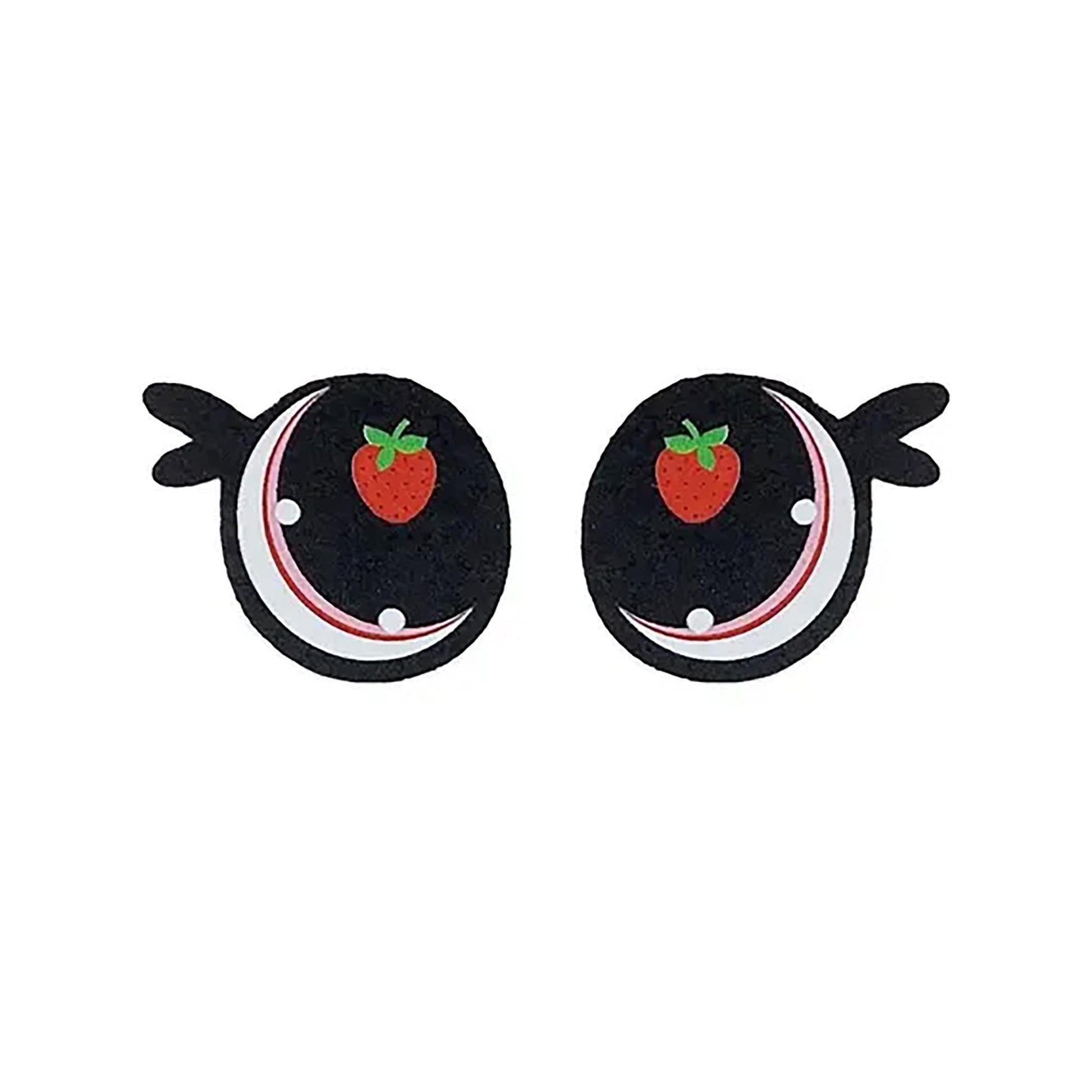 6 Pack of Strawberry Cow Felt Eyes for Amigurumi Multiple Sizes Available