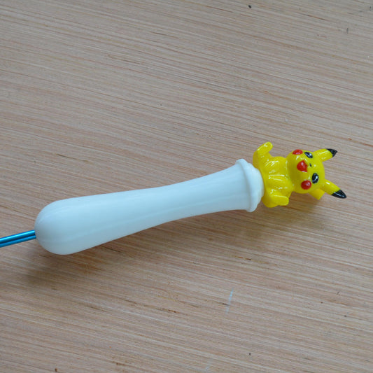 Ergonomic Crochet Hook: Chunky Resin Handle, Tapered or Inline Hook