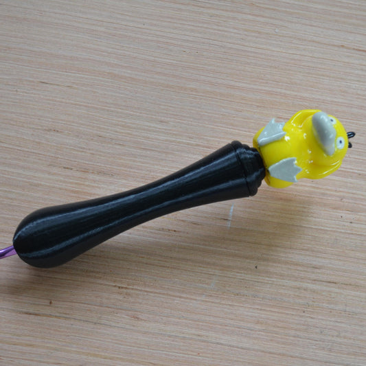 Ergonomic Crochet Hook Handle, Tapered or Inline, Cute Duck, Pain-Relief Crochet Tool for Amigurumi and Plushie Making