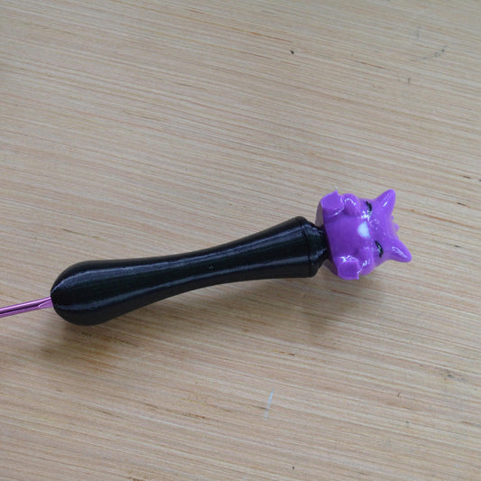 Ergonomic Crochet Hook Handle, Tapered or Inline, Cute Fox, Pain-Relief Crochet Tool for Amigurumi and Plushie Making