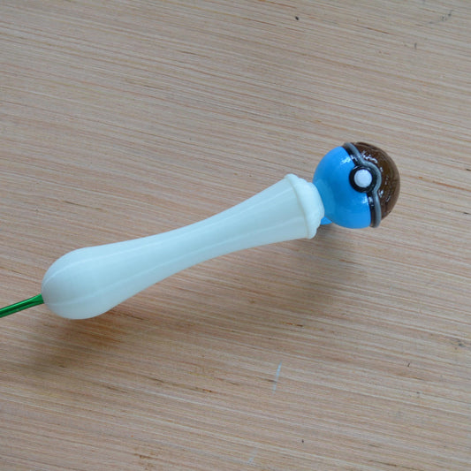 Ergonomic Crochet Hook with Resin Handle: Tapered or Inline