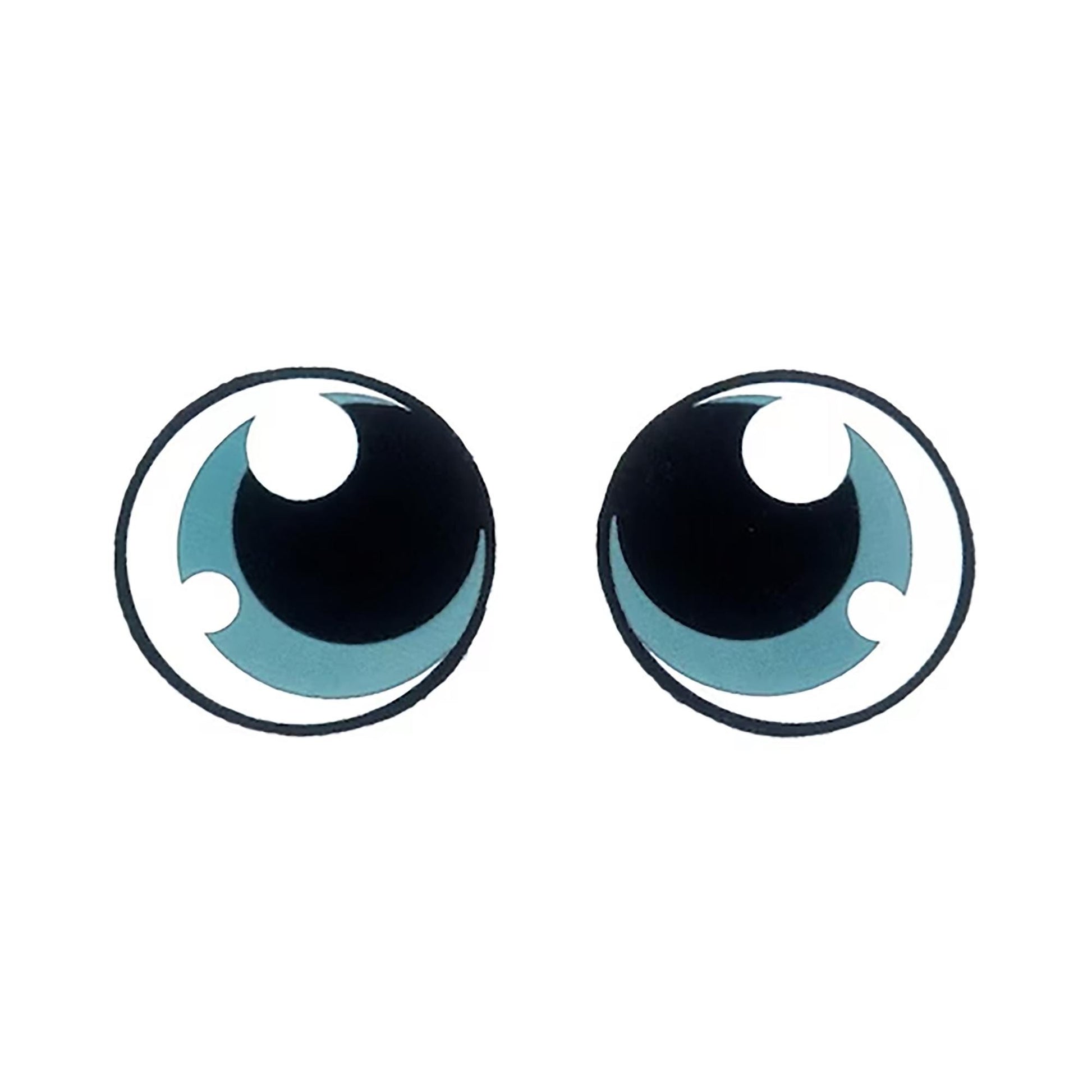 15, 25 or 50 Pack Bulk Felt Eyes for Amigurumi Multiple Sizes Available