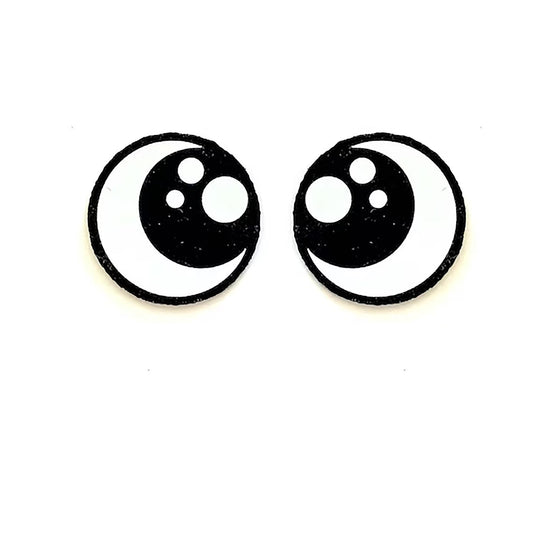 6 Pack of Round Kawaii Felt Eyes For Amigurumi Multiple Sizes Available