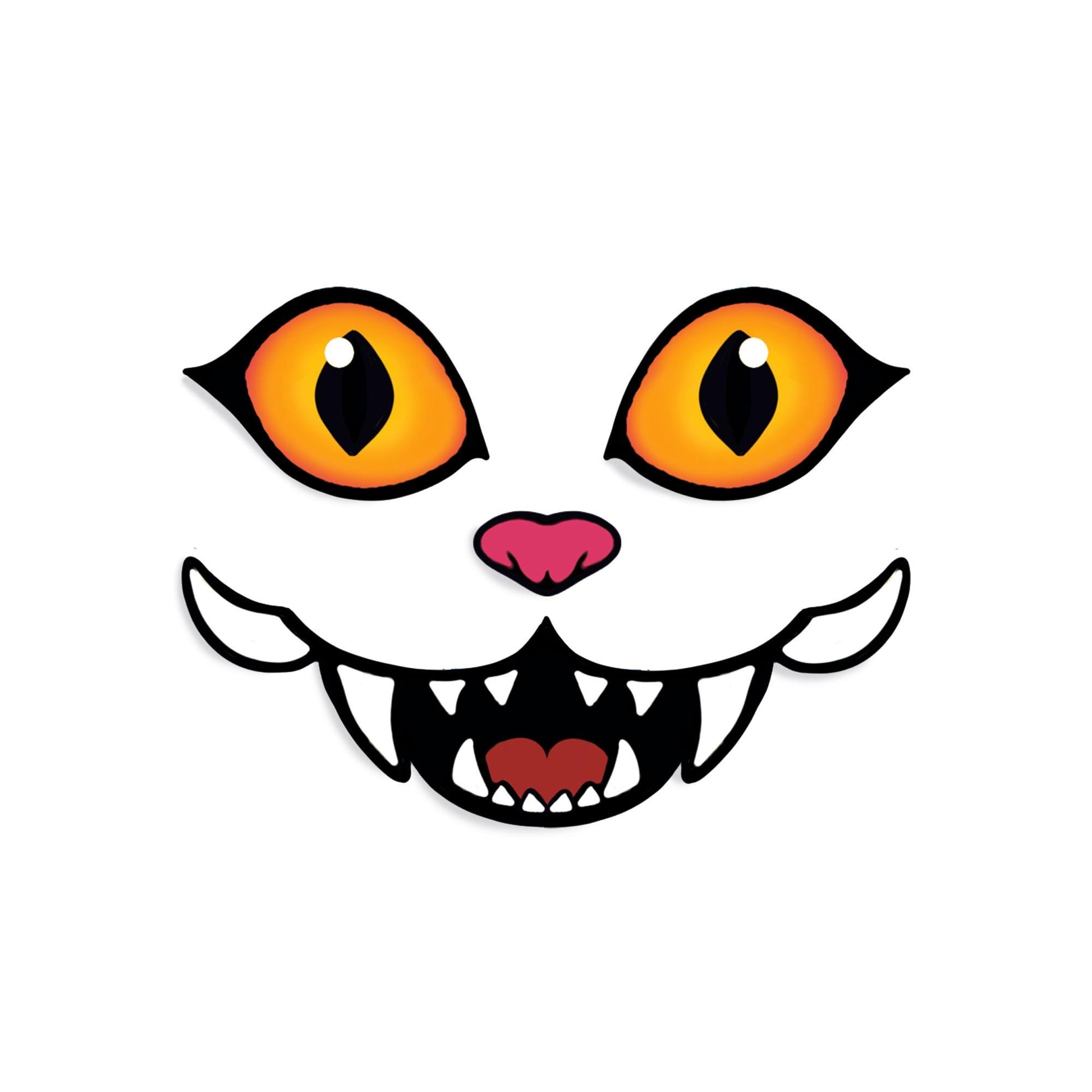3 Felt Tiger Faces Eyes Nose Mouth Combo for Amigurumi, Crazy, Cat, Multiple Sizes Available