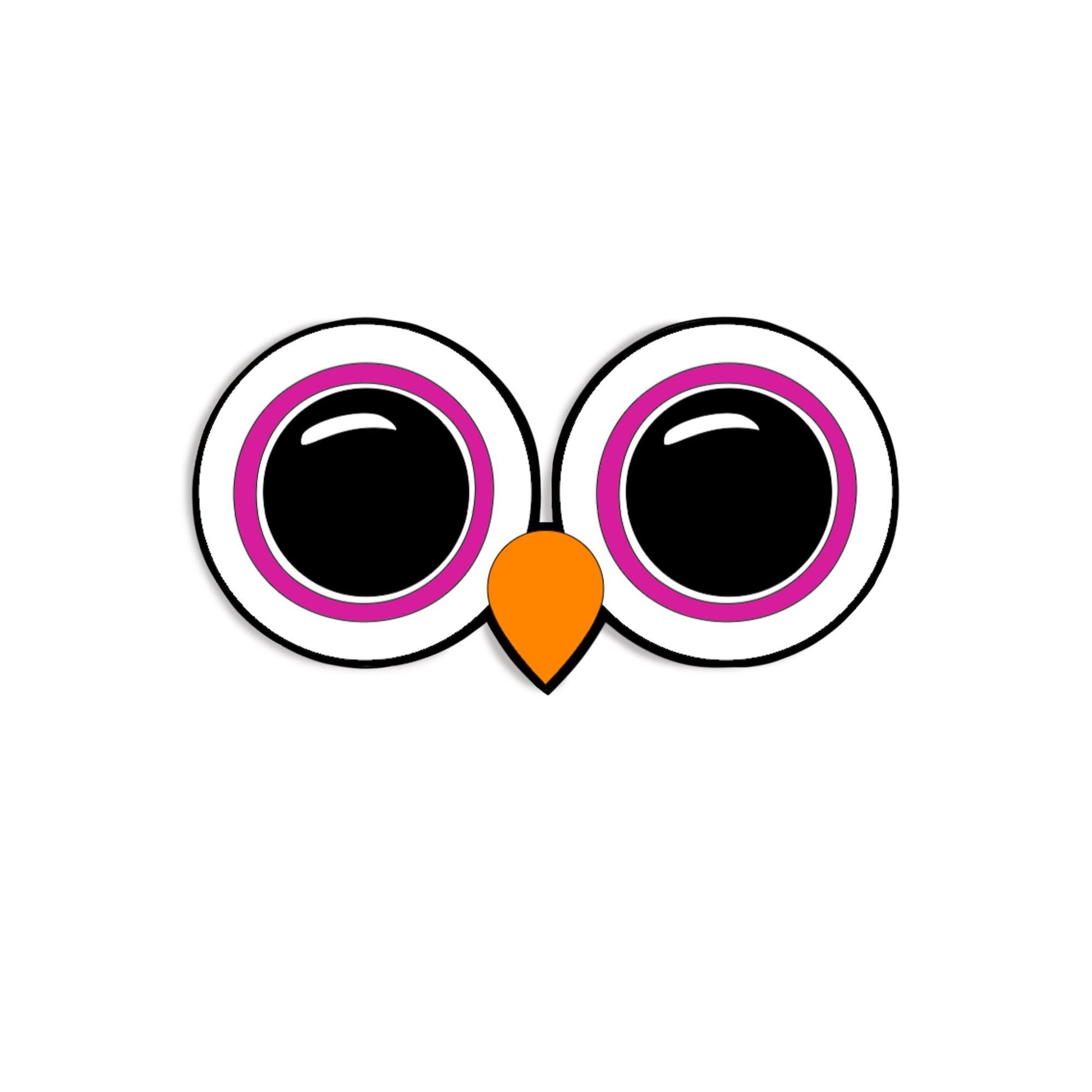 6 Pack Felt Owl Eyes and Nose for Amigurumi