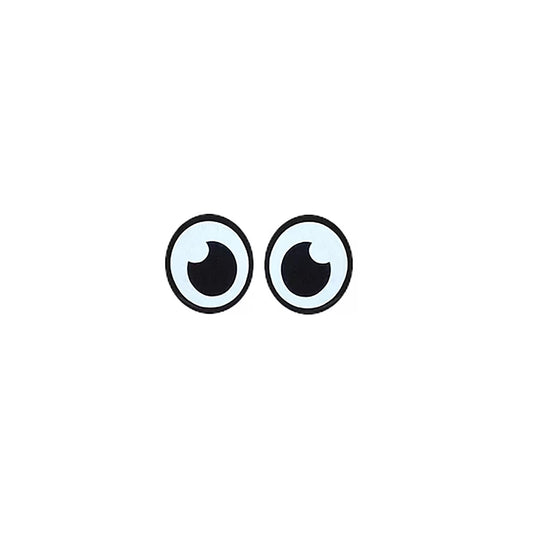 6 Pack of Oval Kawaii Felt Eyes for Amigurumi, Crochet Plushies, Multiple Sizes Available