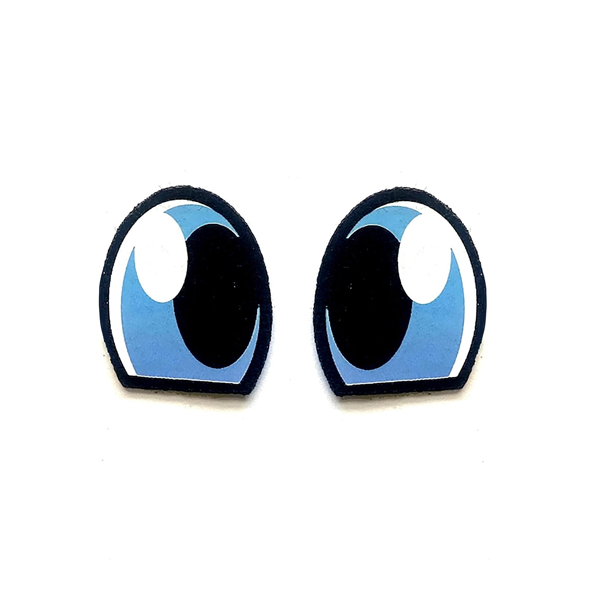 3 Pack of Blue Felt Eyes for Amigurumi, Crochet Plushies, Multiple Sizes Available