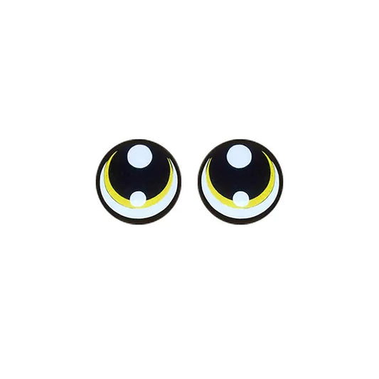 3 Pack of Round Felt Eyes for Amigurumi, Kawaii, Multiple Sizes Available