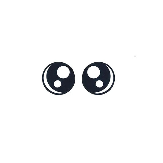3 Pack of Round Kawaii Felt eyes for Amigurumi Multiple Sizes Available