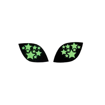 6 Pack Glitter Alien Felt Eyes