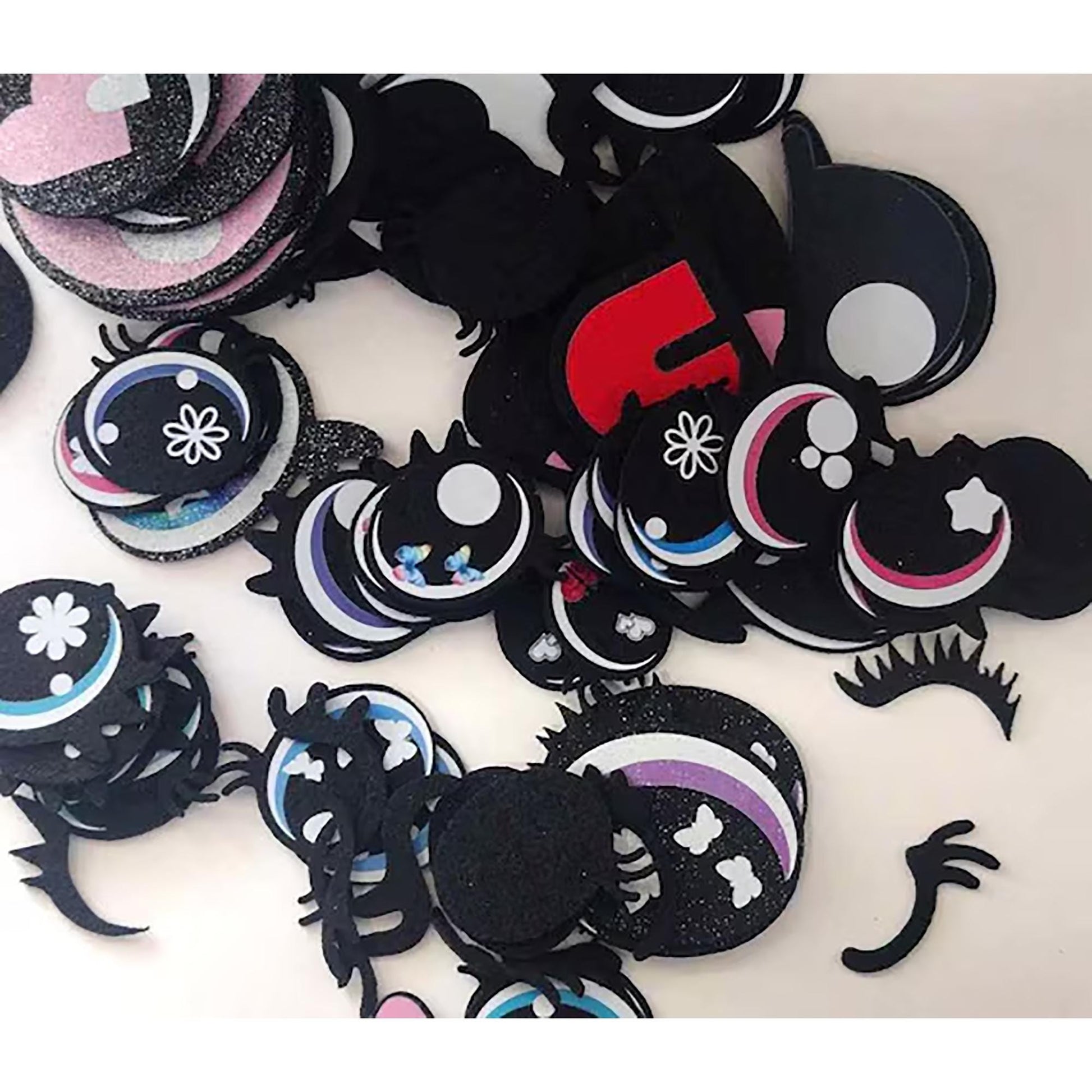 10 Pack of Random Felt Eyes for Crochet Plushies: Kawaii Amigurumi