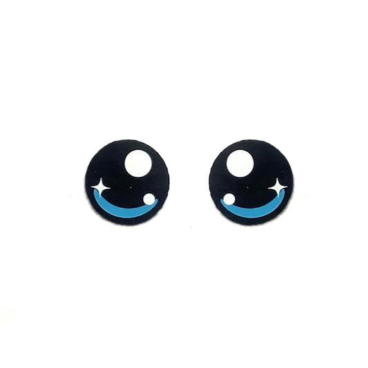 3 Pack of Round Felt Eyes for Amigurumi, Kawaii, Multiple Sizes Available