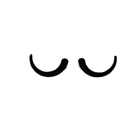 12 Pack of Sleepy Felt Eyes Sleeping Eyelashes for Amigurumi Multiple Sizes Available