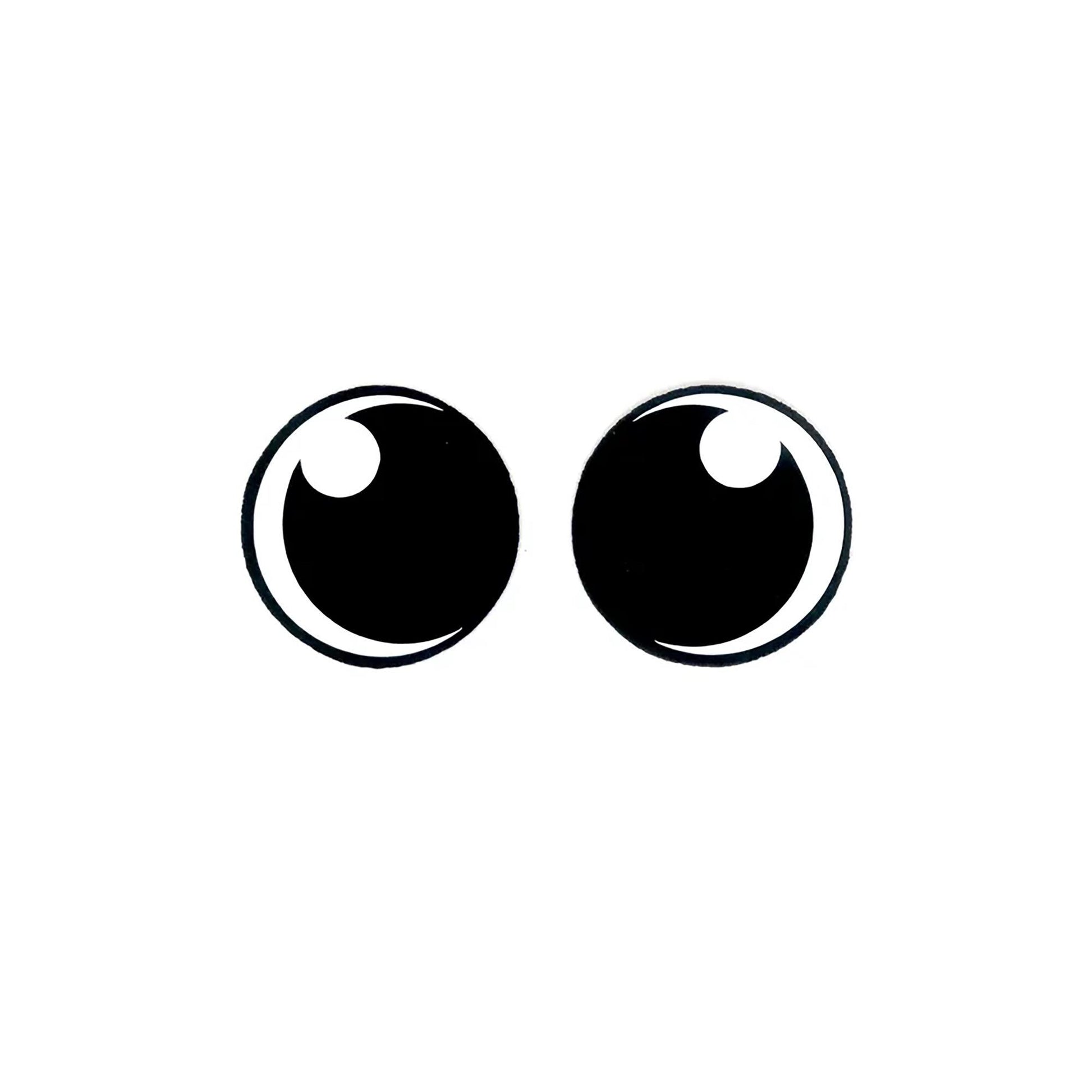 3 Pack of Round Kawaii Felt Eyes for Amigurumi Multiple Sizes Available
