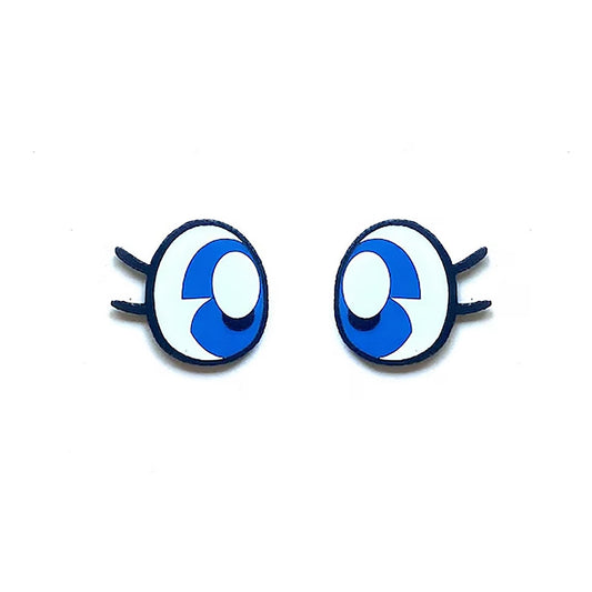 6 Pack of Kawaii Felt Eyes for Amigurumi, with Lashes, Multiple Sizes Available