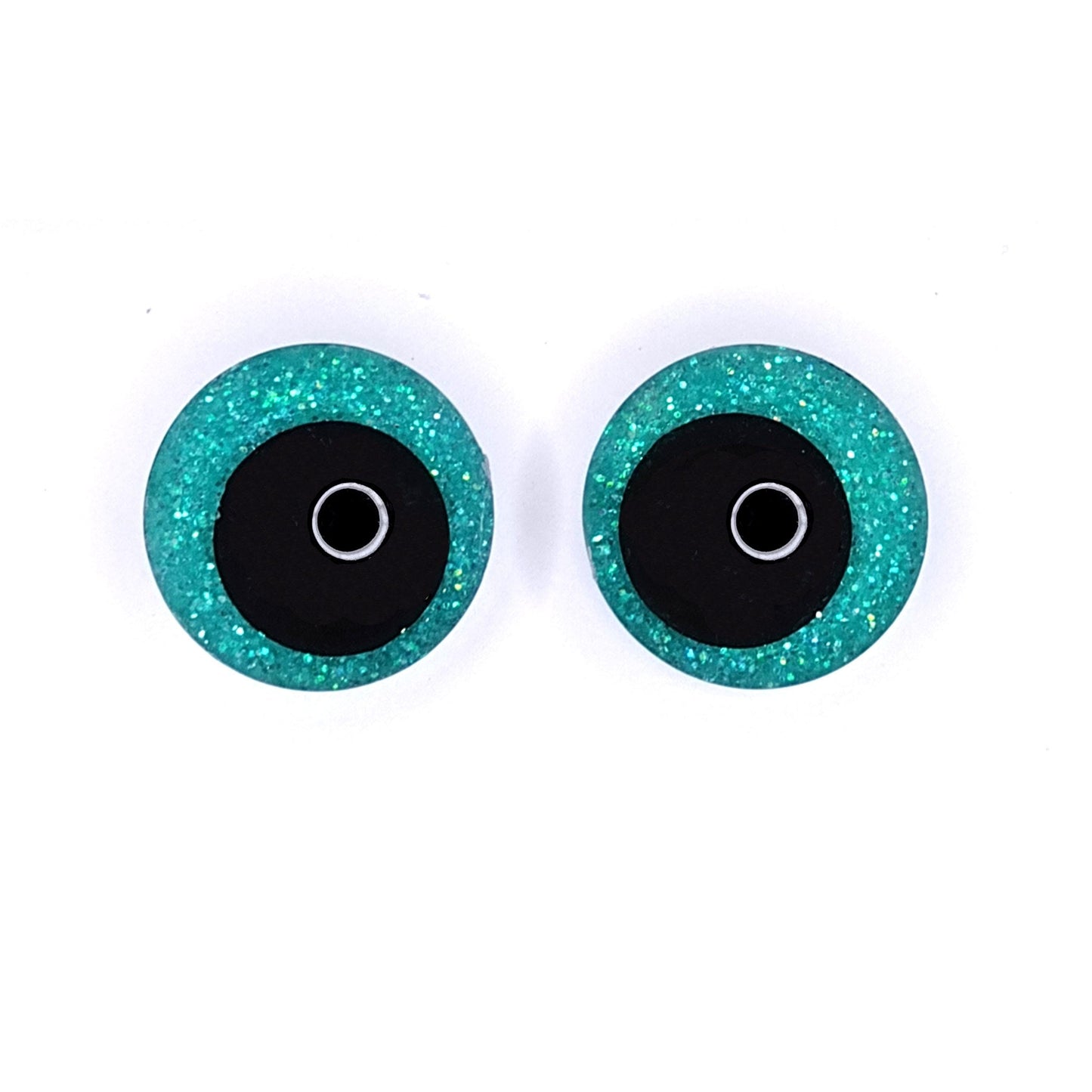 Glitter Sinker Safety Eyes for Amigurumi, Offset Pupil, 10mm-35mm