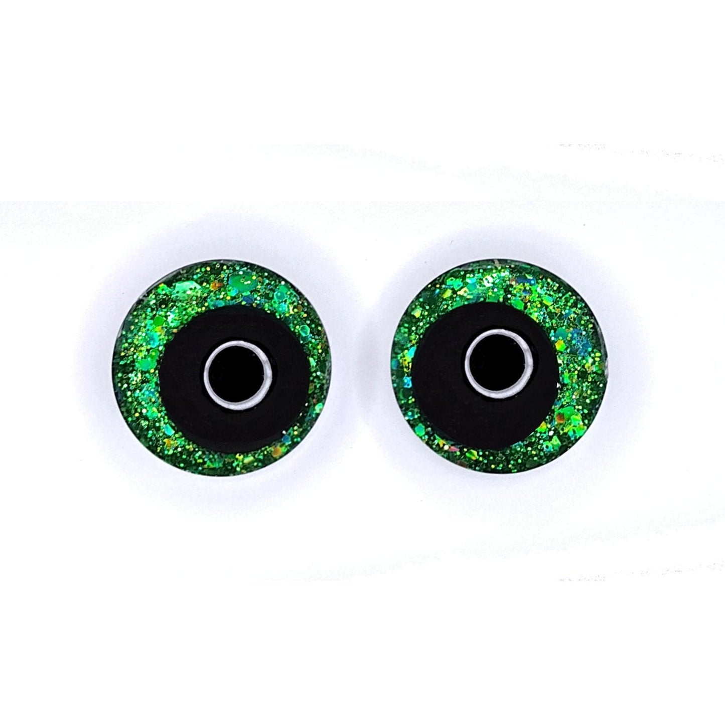 Glitter Sinker Safety Eyes With Offset Pupil for Amigurumi, 10mm-35mm