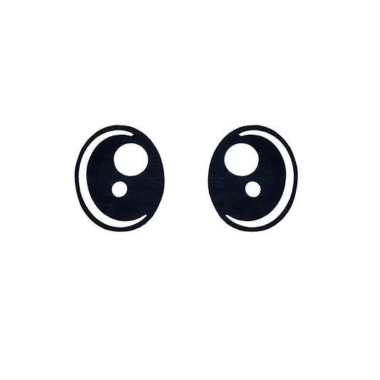 3 Pack of Oval Kawaii Felt Eyes for Amigurumi, Multiple Sizes Available