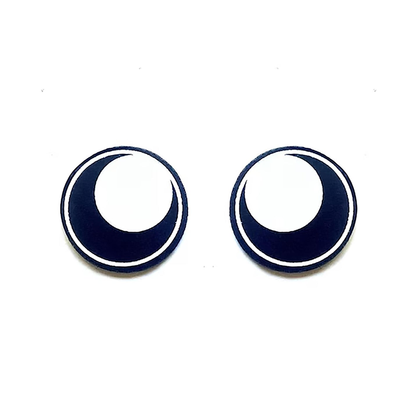6 Pack of Round Kawaii Felt Eyes for Amigurumi Multiple Sizes Available