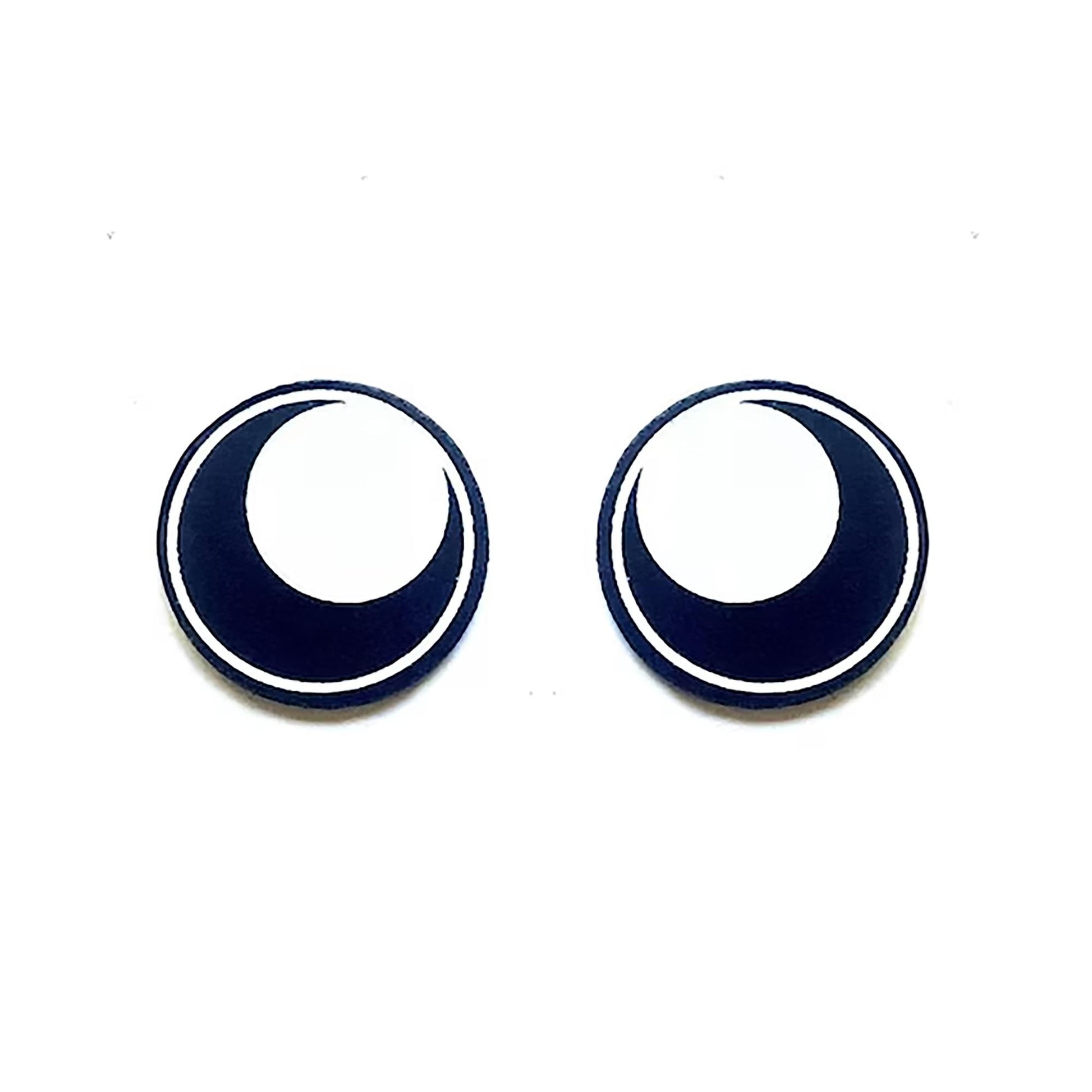 6 Pack of Round Kawaii Felt Eyes for Amigurumi Multiple Sizes Available