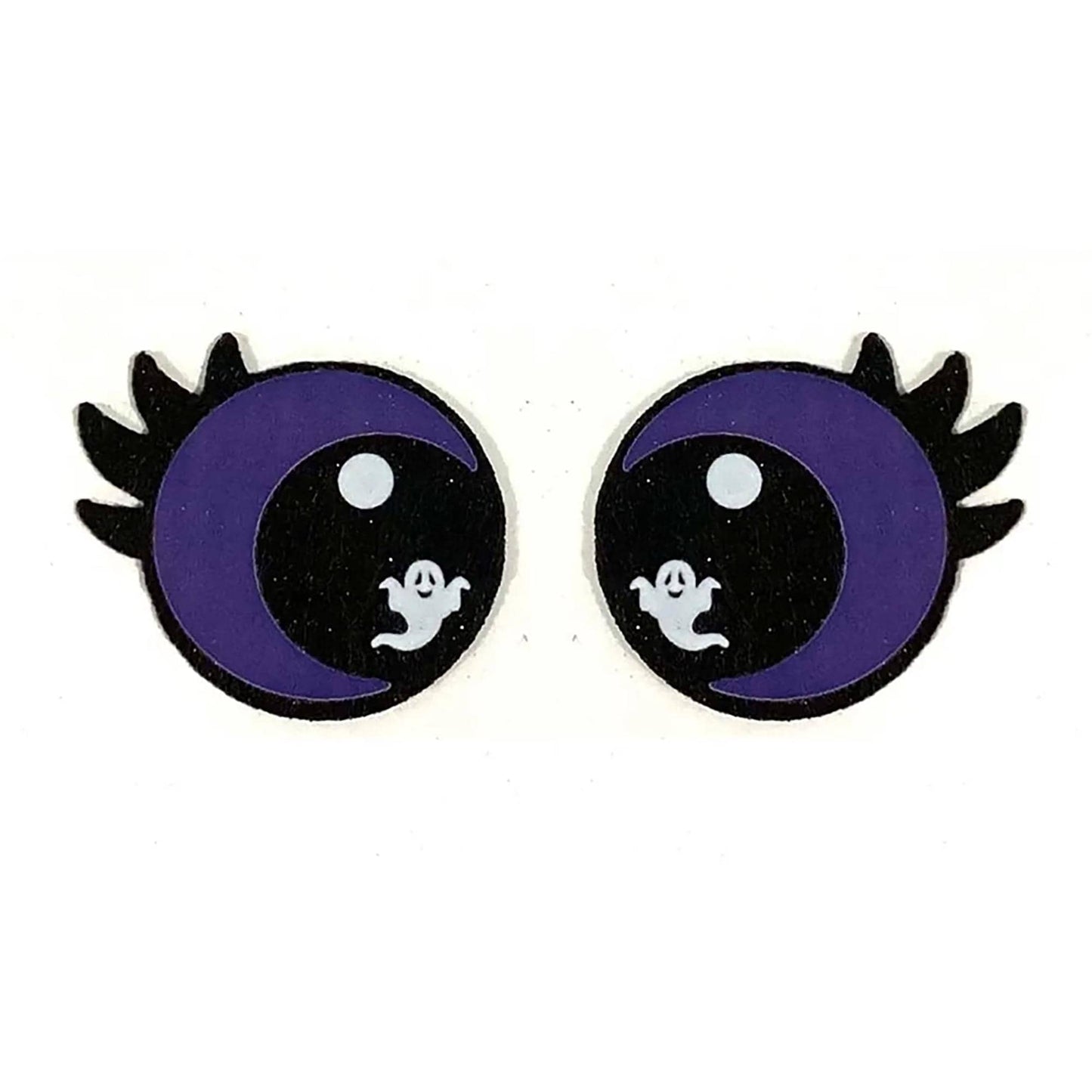 6 Pack of Halloween Felt Eyes for Amigurumi, With or Without lashes Multiple Sizes Available