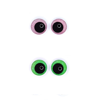 Random Packs of Sinker Style Safety Eyes with Offset Pupil for Amigurumi, 10mm - 35mm