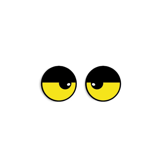 6 Pack, 3 Pack or Bulk Felt Eyes for Amigurumi, Crochet, Knit, Round, Bird, Yellow, Plushie, Glitter, Kawaii