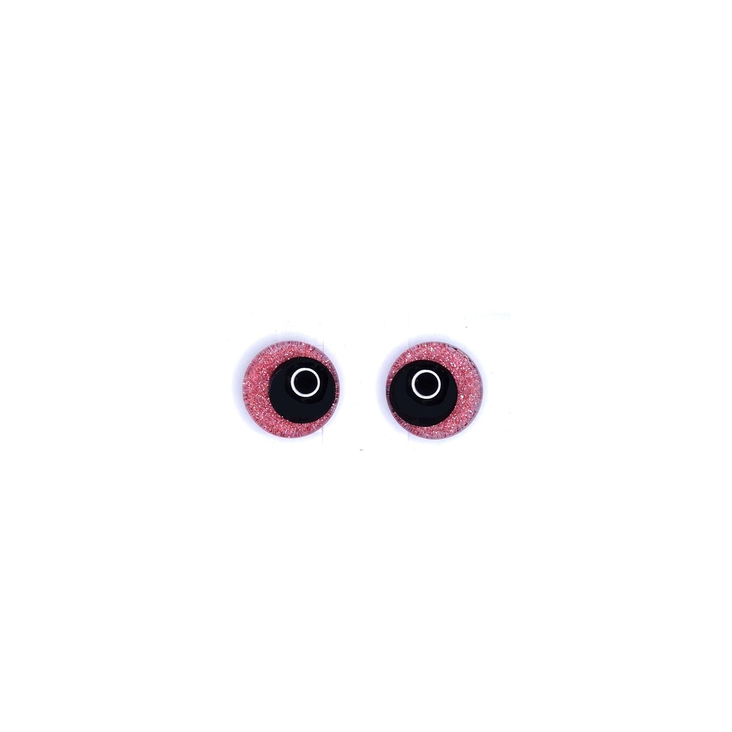 Glitter Sinker Safety Eyes With Offset Pupil for Amigurumi, 10mm-35mm