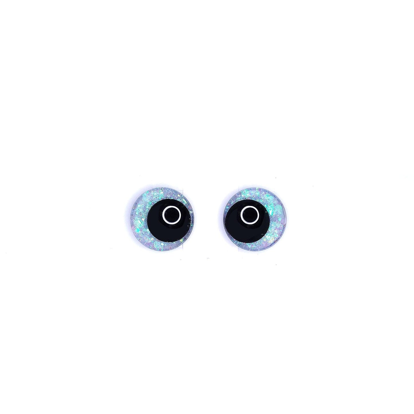 Glitter Sinker Safety Eyes With Offset Pupil for Amigurumi, 10mm-35mm