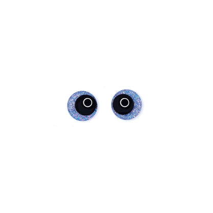 Glitter Sinker Safety Eyes With Offset Pupil for Amigurumi, 10mm-35mm