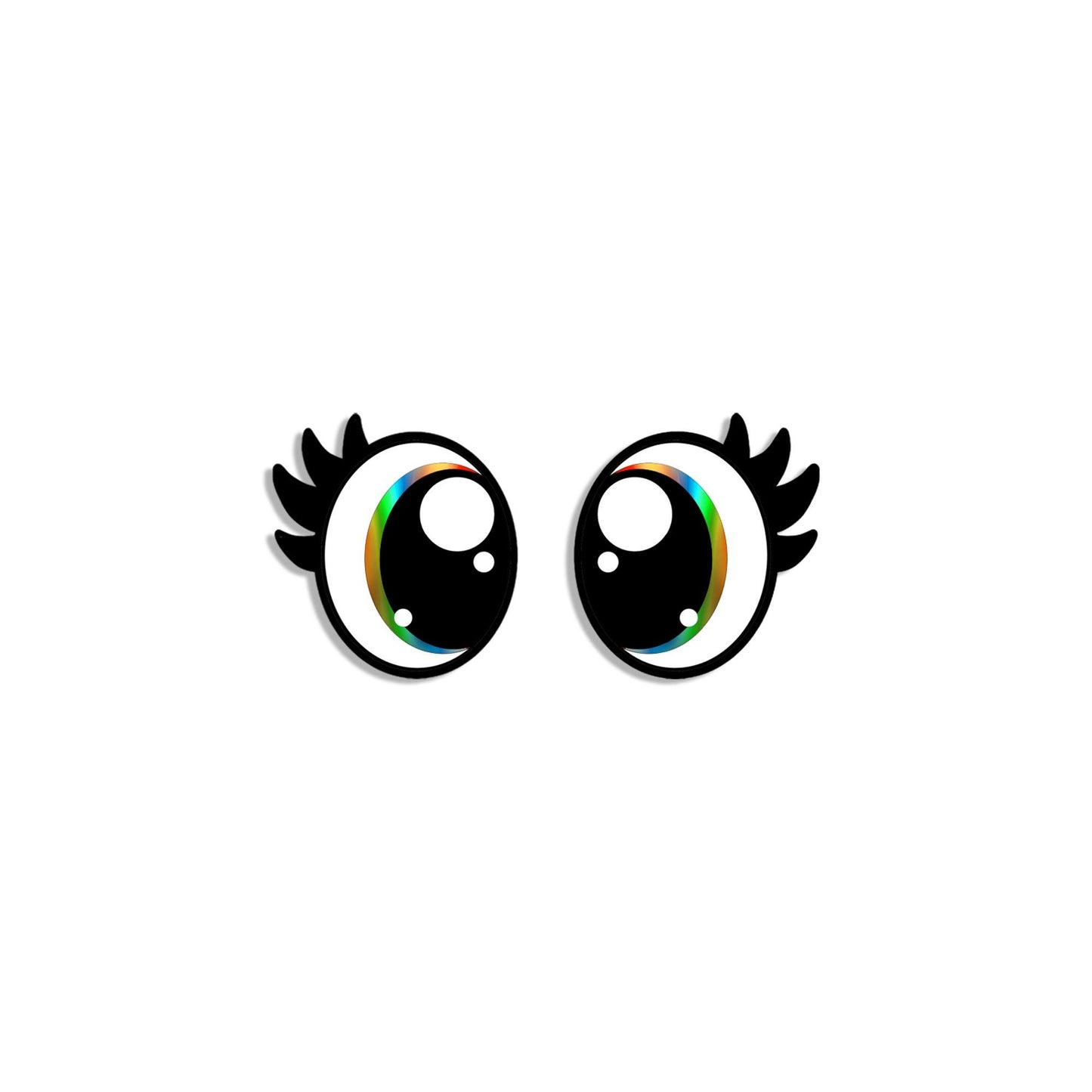6 Pack Oval Kawaii Felt Eyes