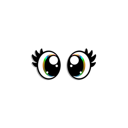 6 Pack Oval Kawaii Felt Eyes