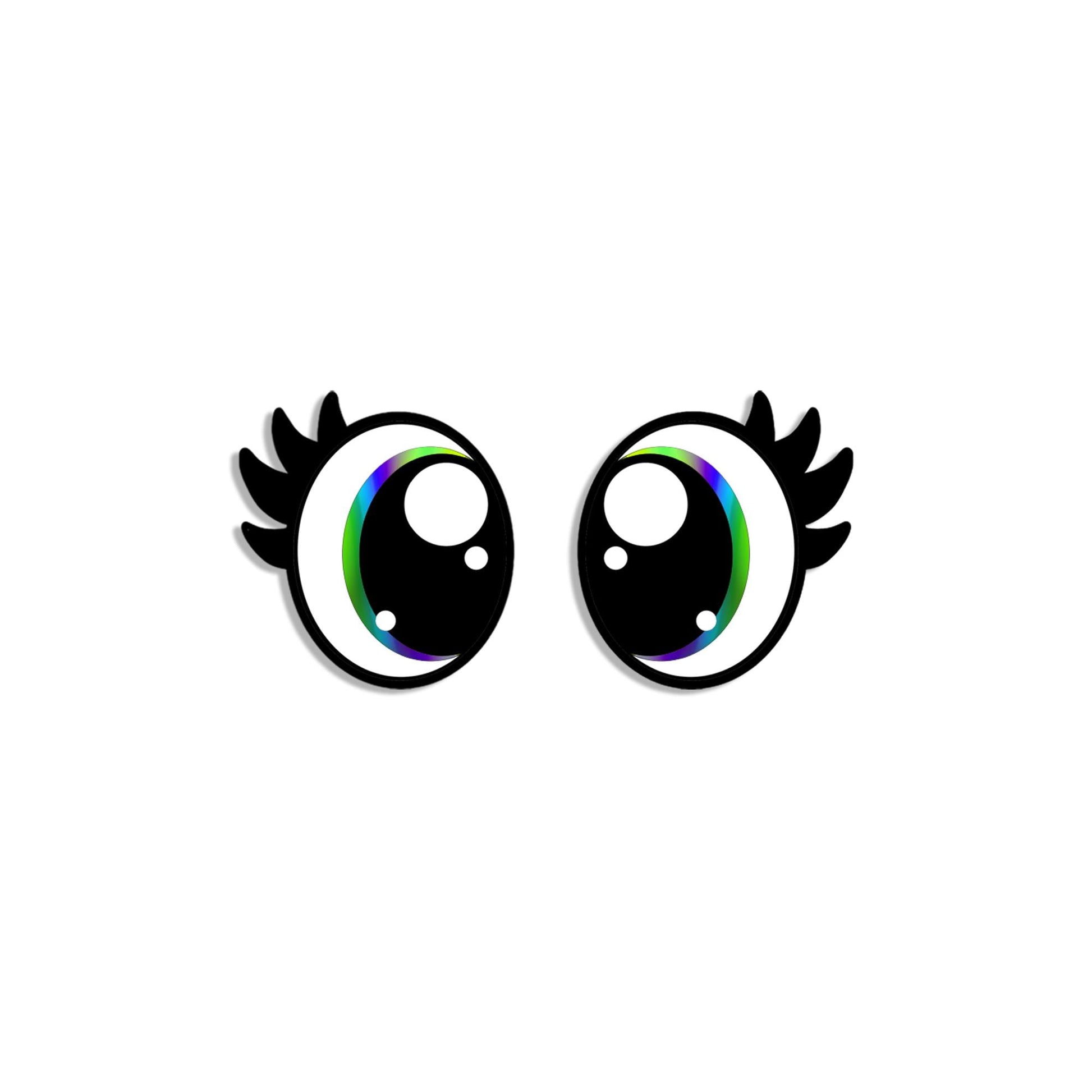 6 Pack Oval Kawaii Felt Eyes