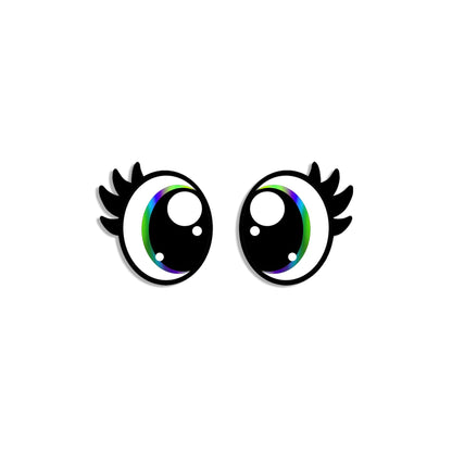 6 Pack Oval Kawaii Felt Eyes